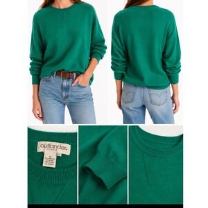 VTG 90s Y2K Outlander Studio Kelly Green Lambswool Angora Slouchy Sweater OVZS-M